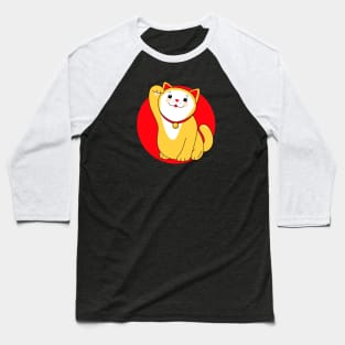 Manekineko Lucky Cat - Wealth Baseball T-Shirt